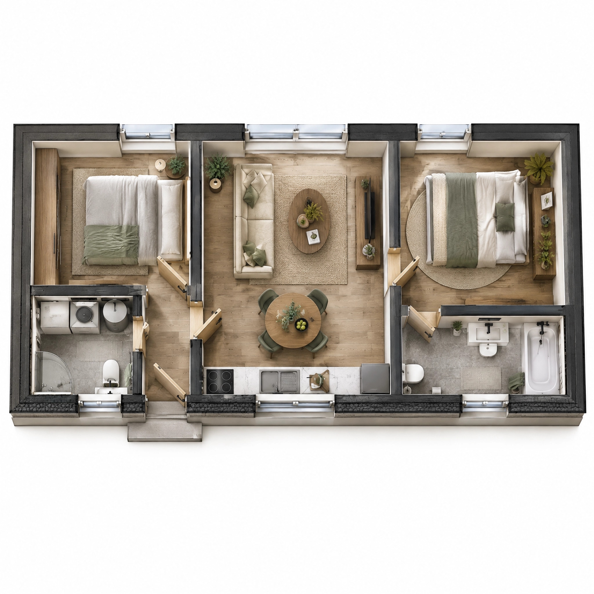 Interior design in Contemporary style — Living Room by GenRoom AI