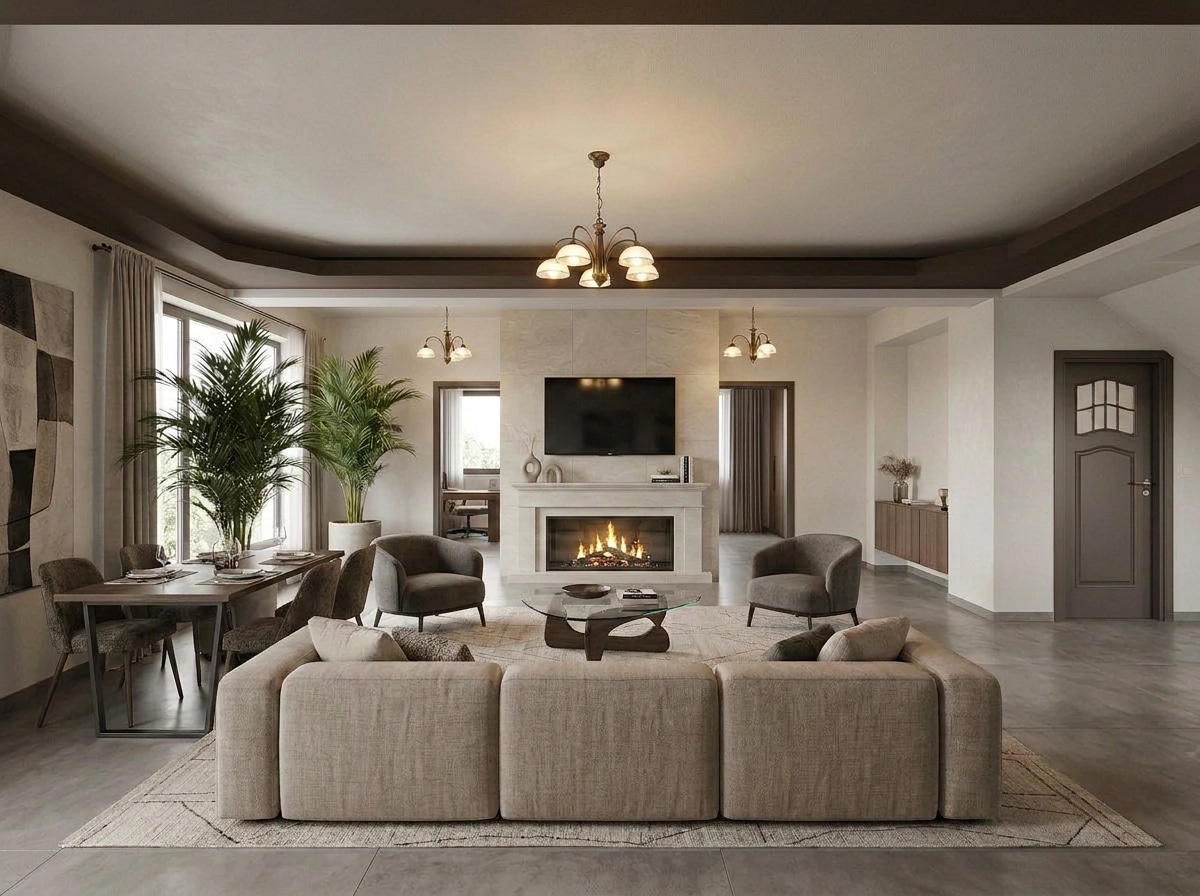 Interior design in Contemporary style — Living Room by GenRoom AI