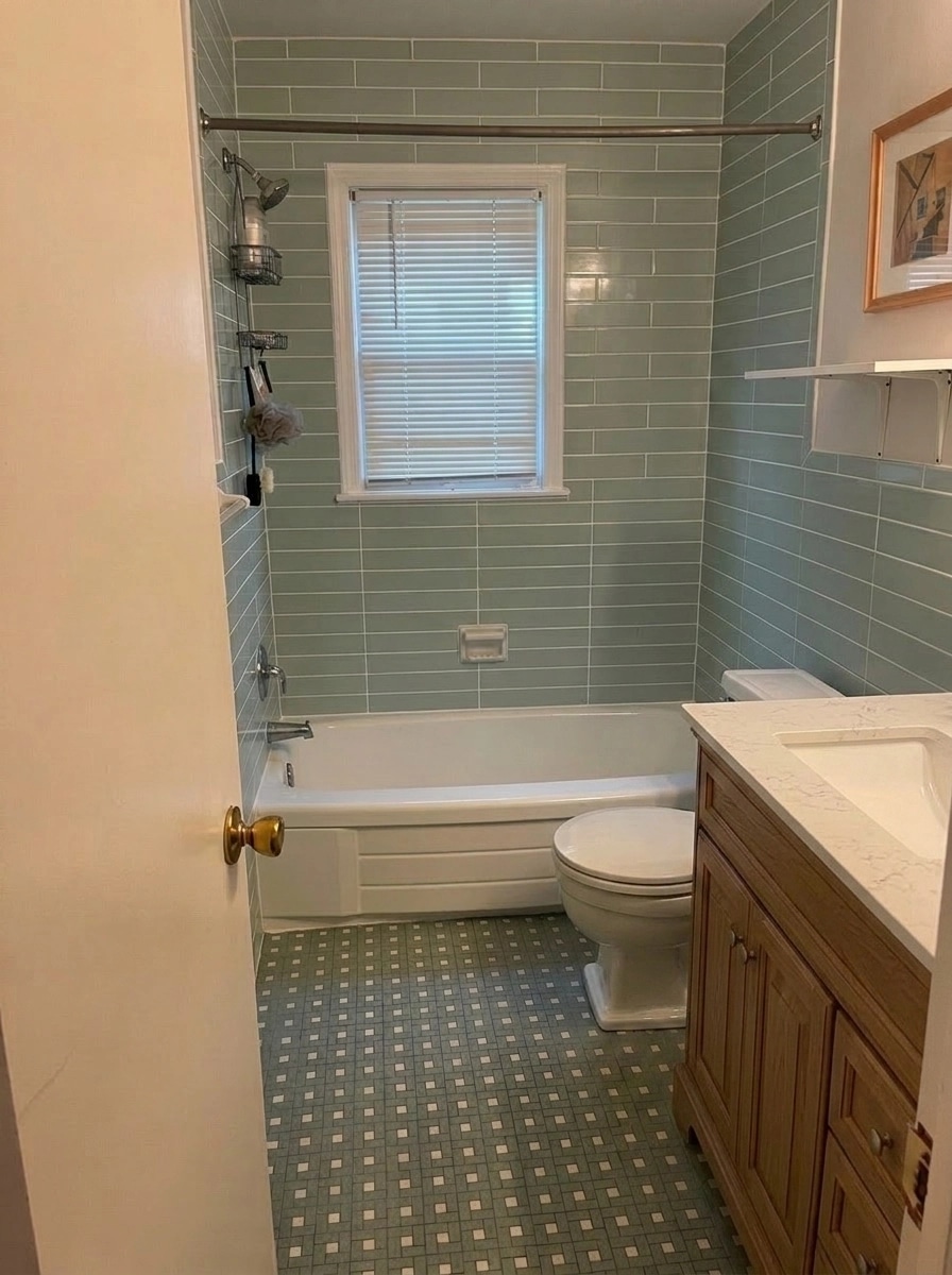 Bathroom interior in no_style style — photo by GenRoom AI