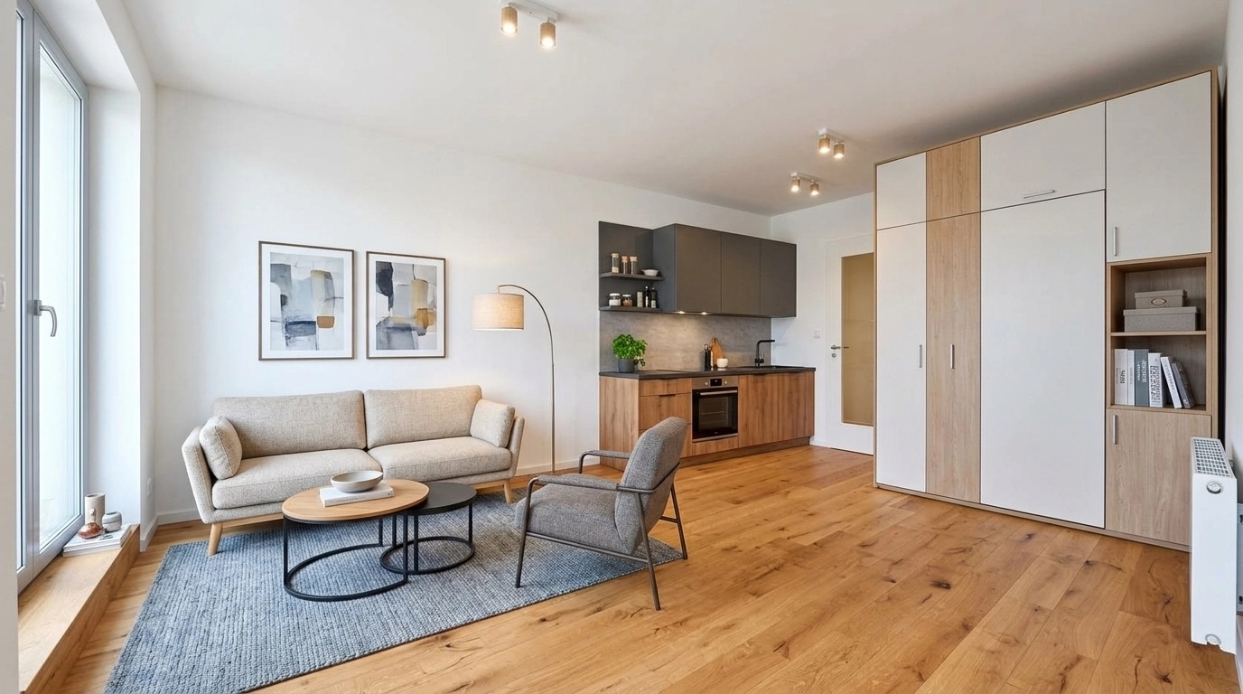 Interior design in Contemporary style — Living Room by GenRoom AI
