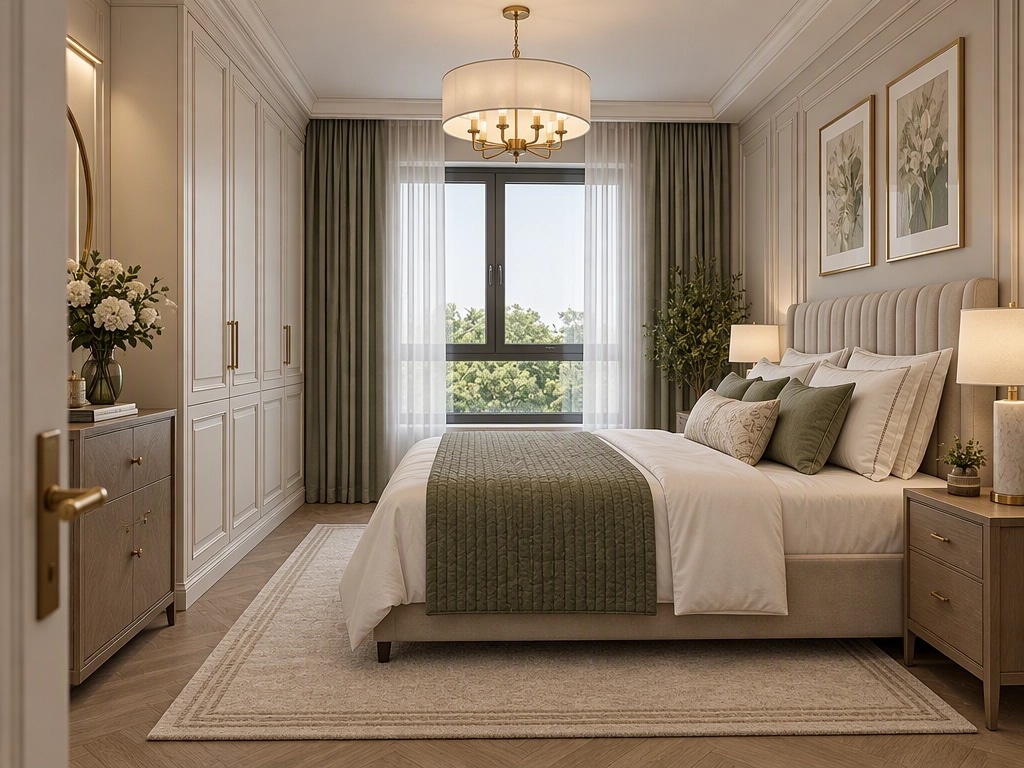 Neoclassic غرفة النوم design — interior photo by GenRoom AI