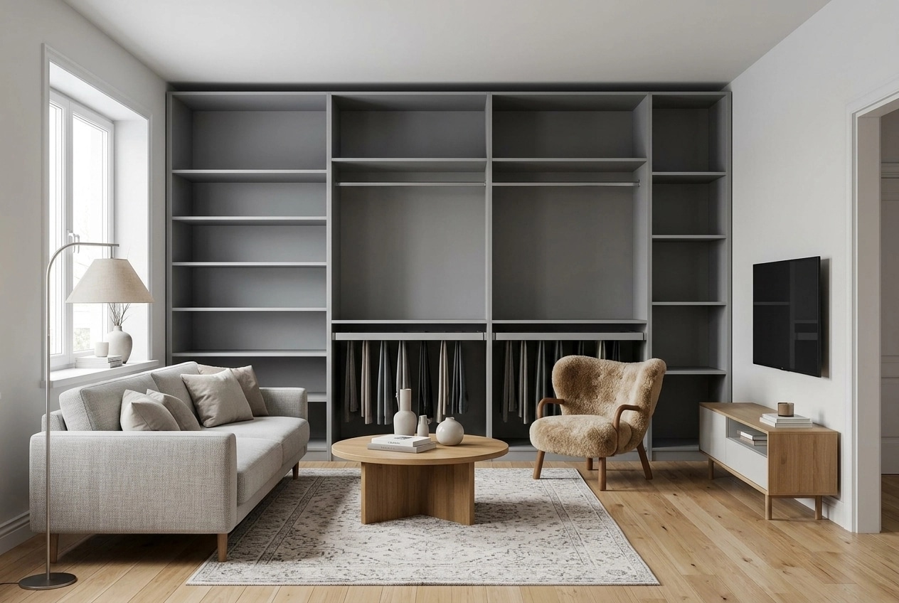 Scandinavian Living Room design — interior photo by GenRoom AI