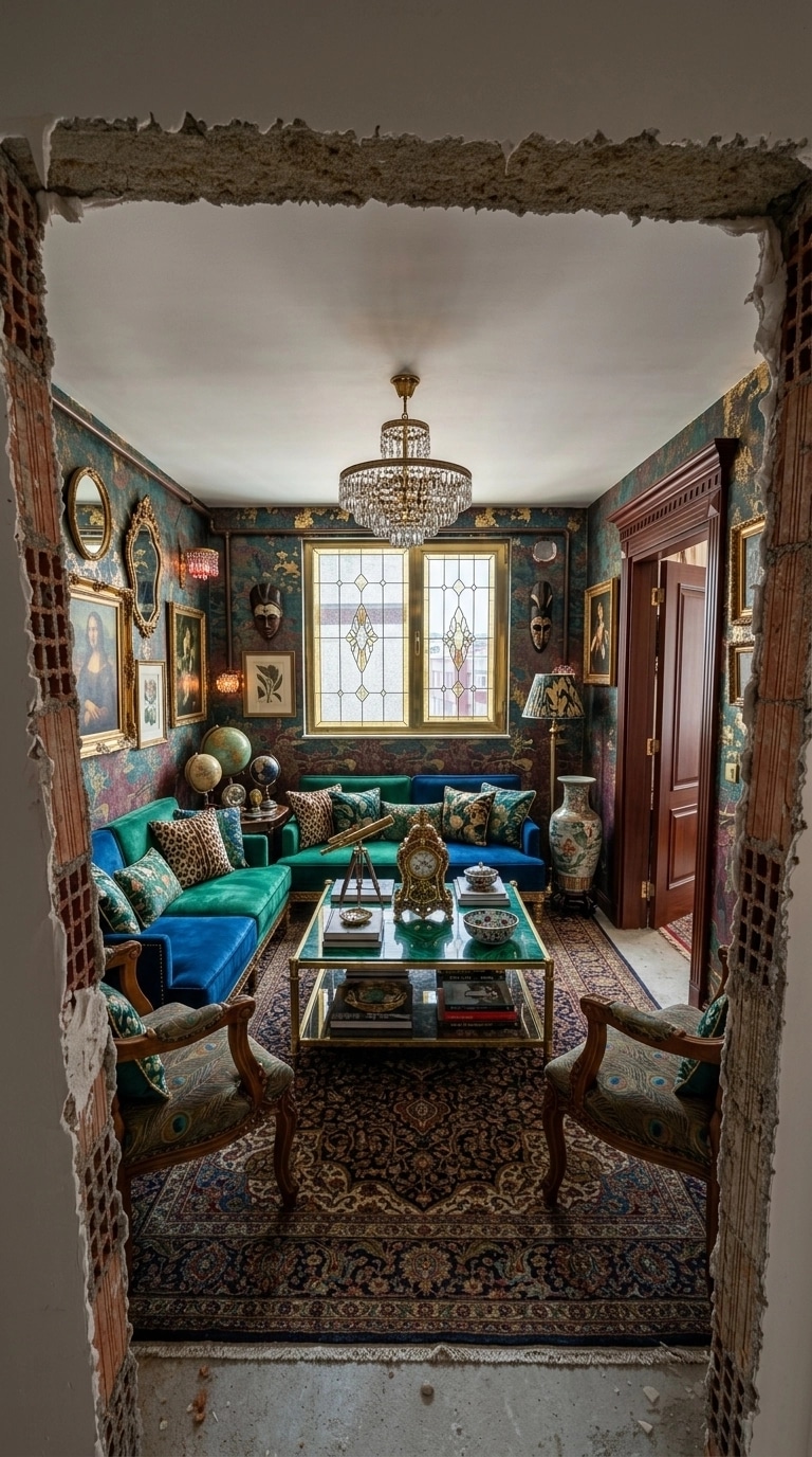 Maximalist Sala de Estar design — interior photo by GenRoom AI