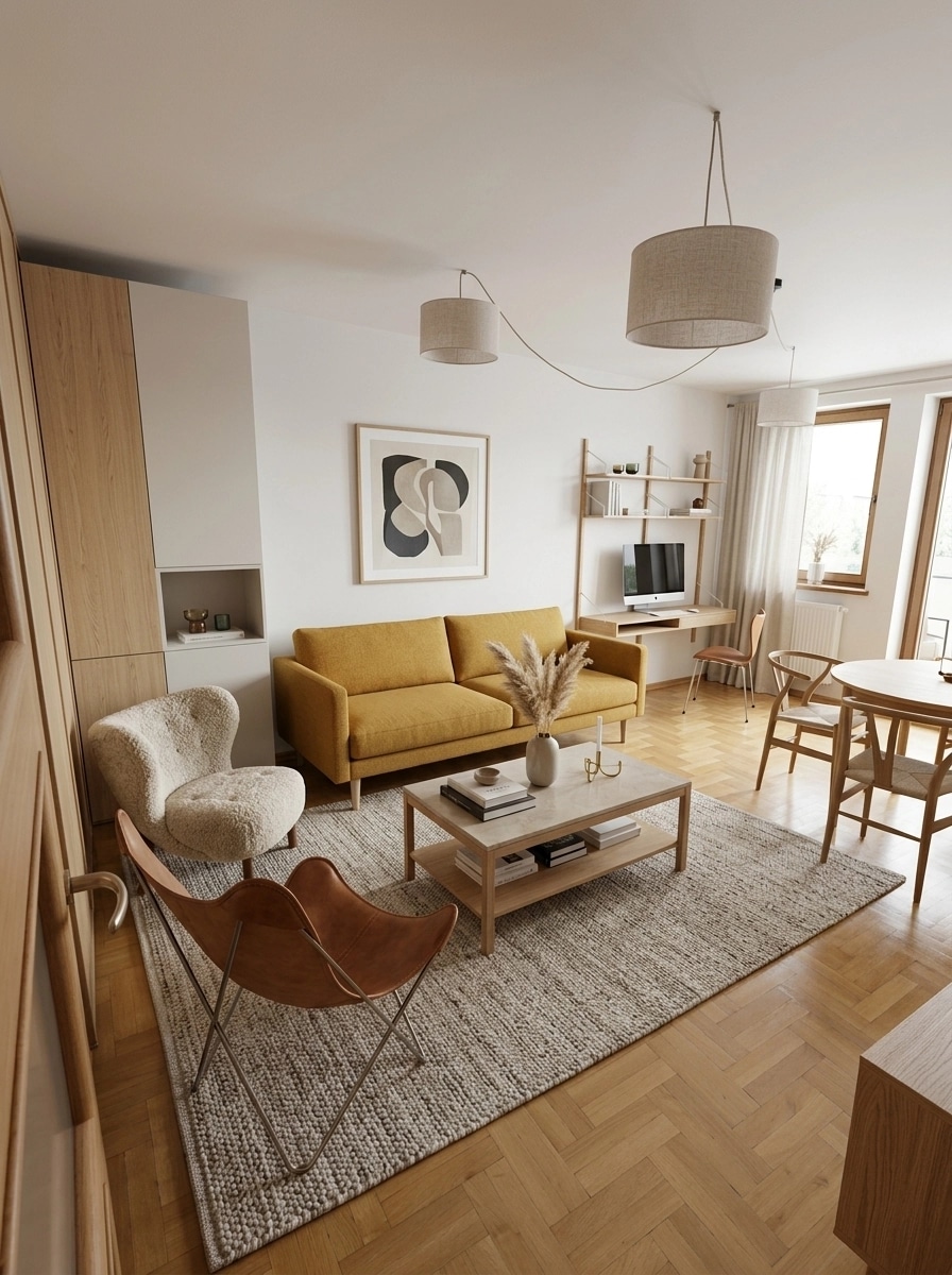 Scandinavian Living Room design — interior photo by GenRoom AI