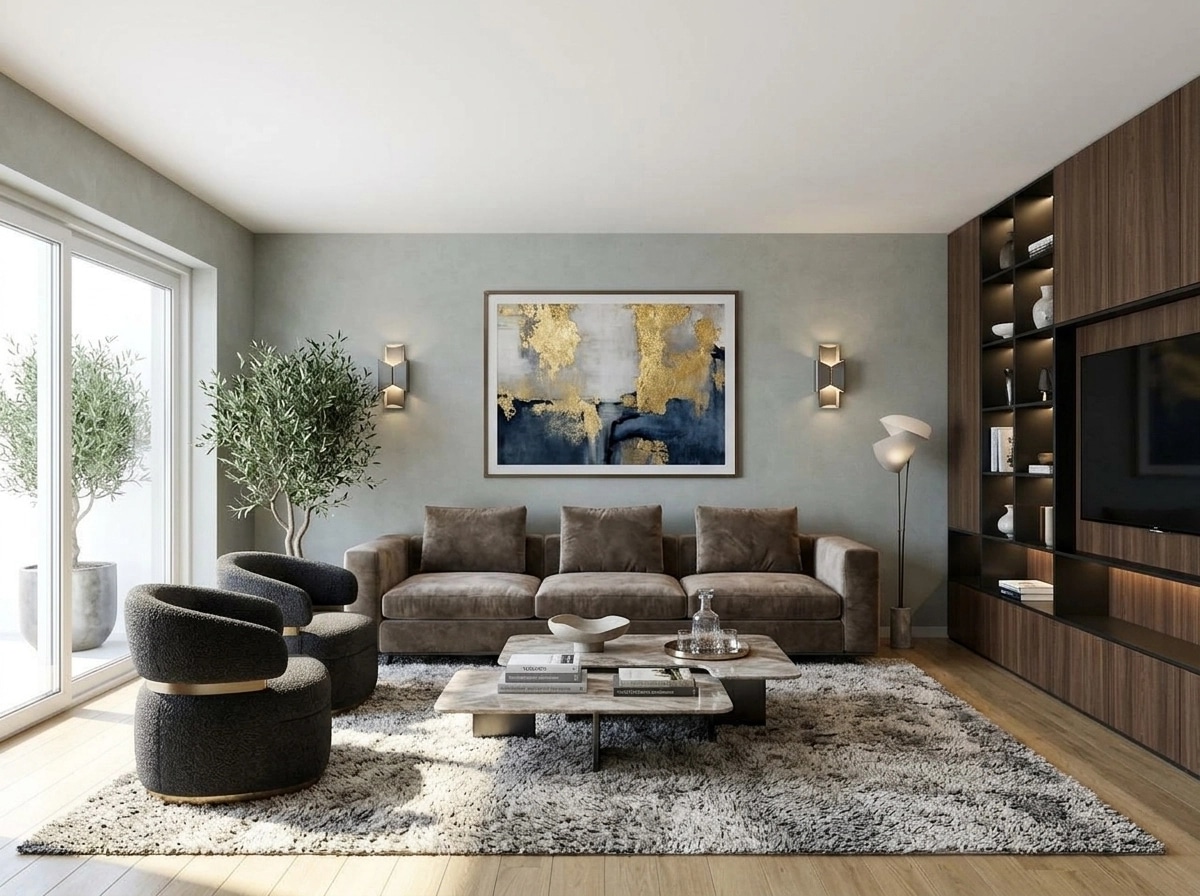 Interior design in Contemporary style — Living Room by GenRoom AI