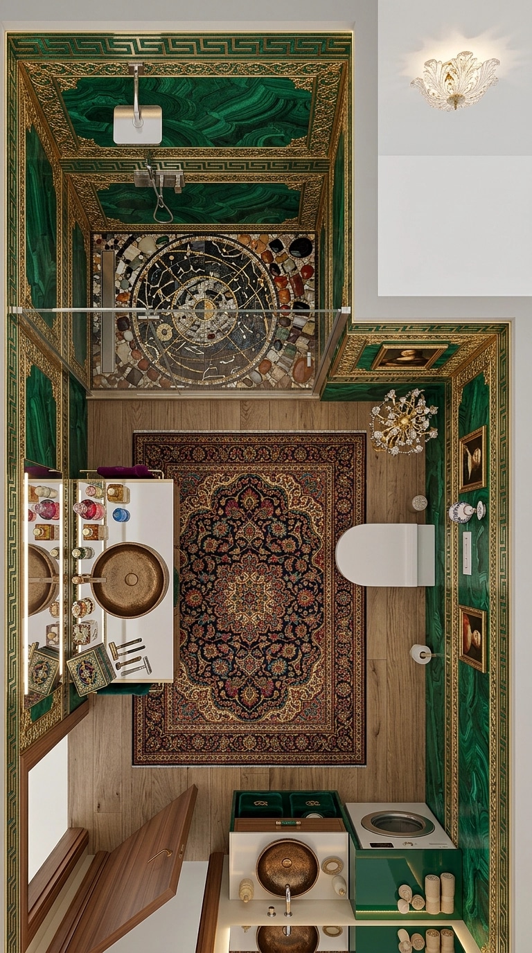 Bathroom interior in Maximalist style — photo by GenRoom AI