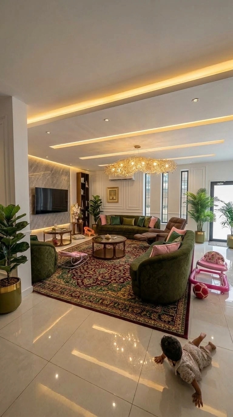 Interior design in Neoclassic style — Living Room by GenRoom AI
