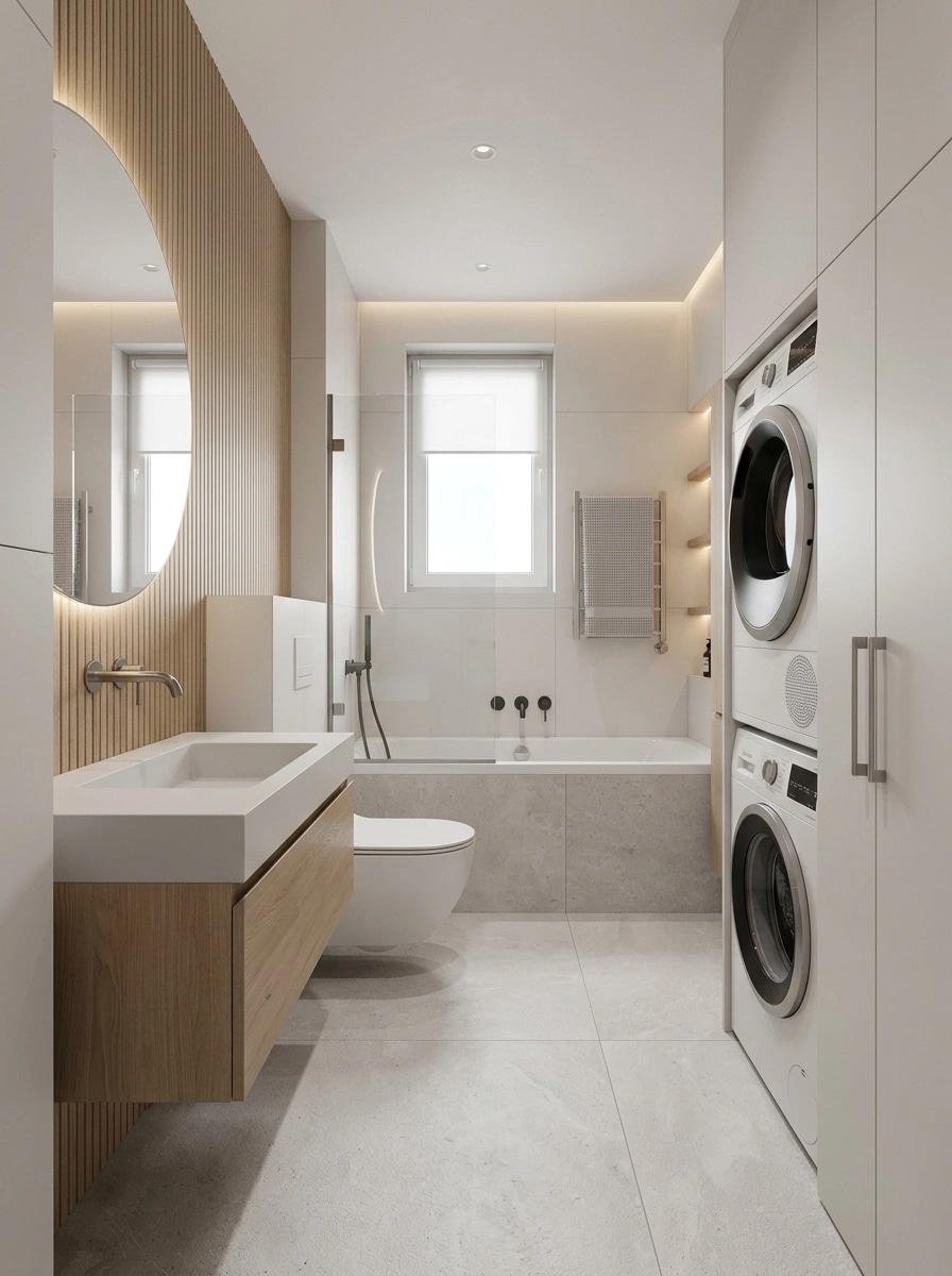 Minimalism Bathroom design — interior photo by GenRoom AI