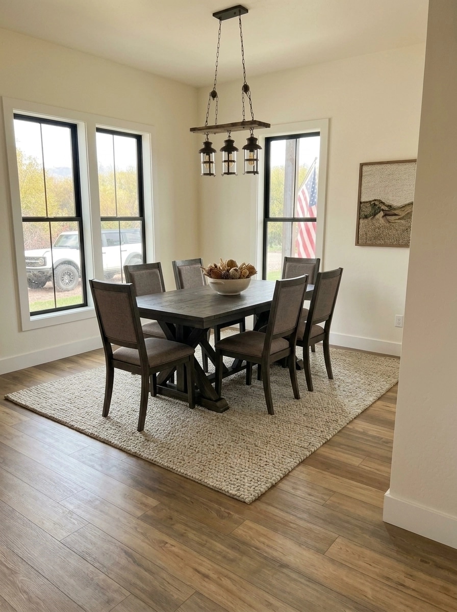 Interior design in Rustic style — dining_room by GenRoom AI