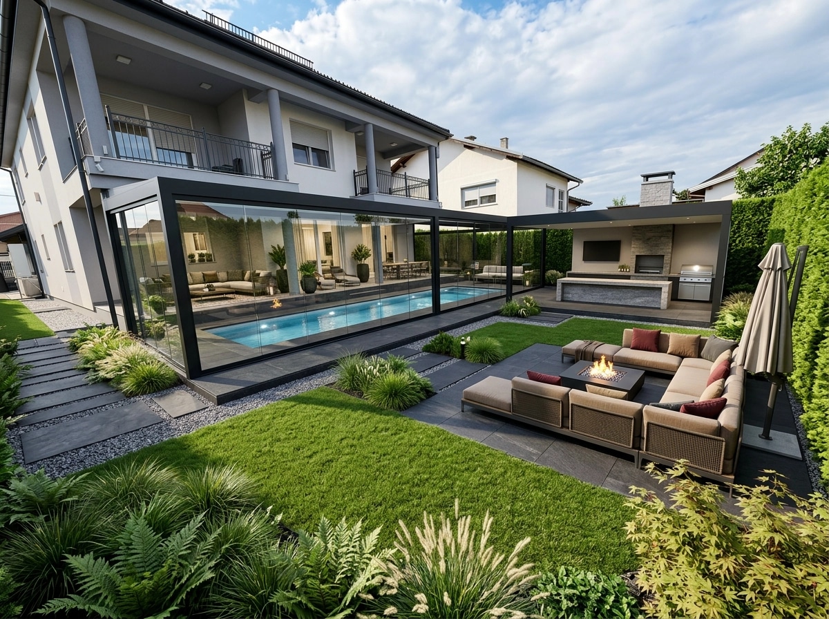 Landscape design in Contemporary Yard style — Yard by GenRoom AI