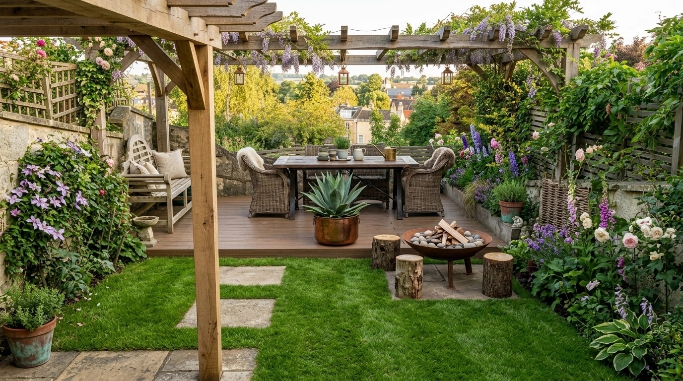 Country Rustic Garden Yard design — yard photo by GenRoom AI