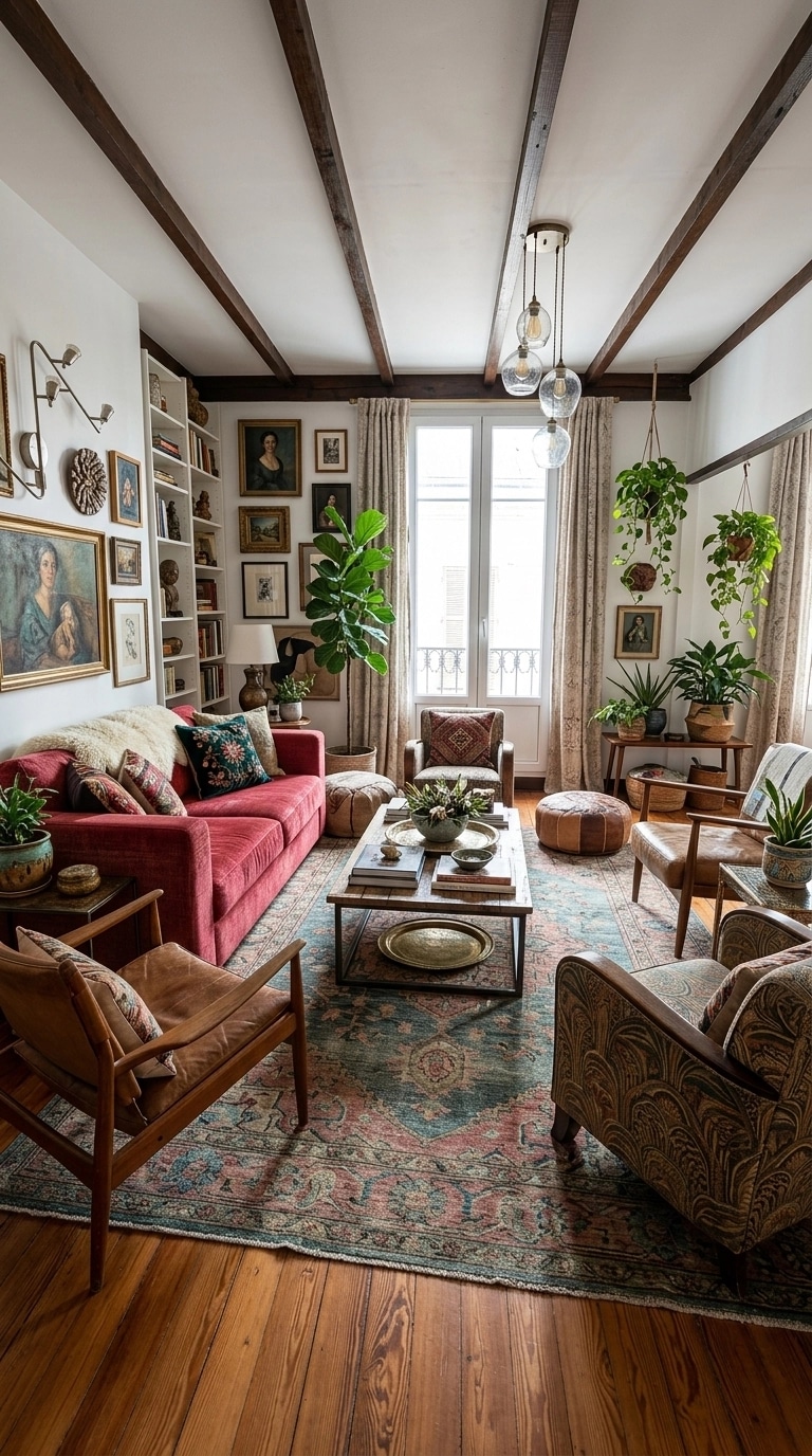 Interior design in Eclectic style — Living Room by GenRoom AI