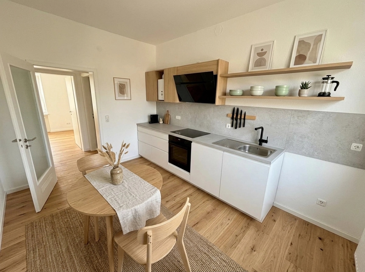Interior design in Scandinavian style — Kitchen by GenRoom AI