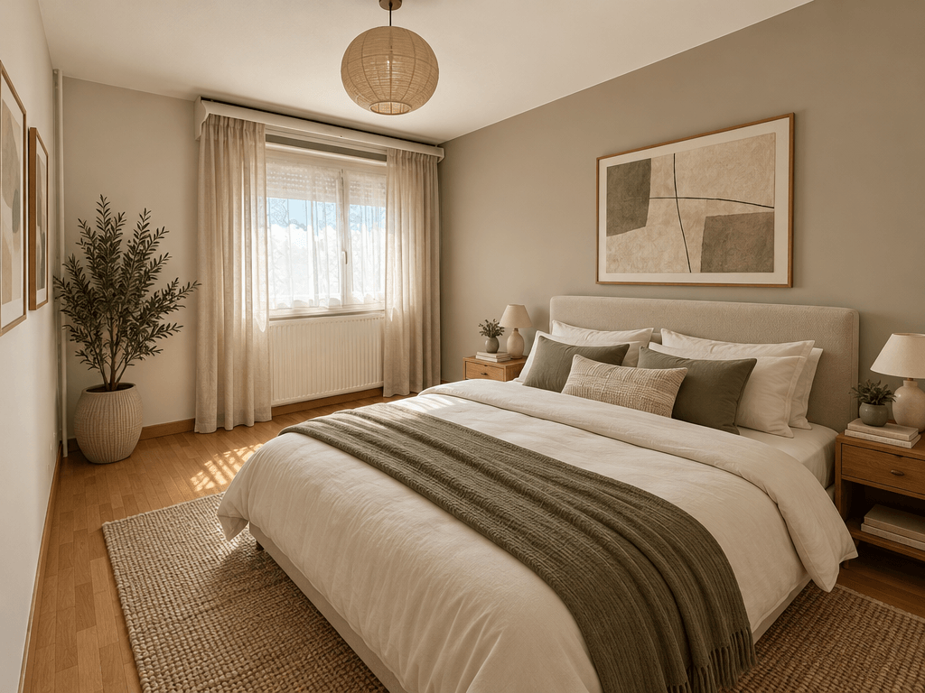 Contemporary Bedroom design — interior photo by GenRoom AI