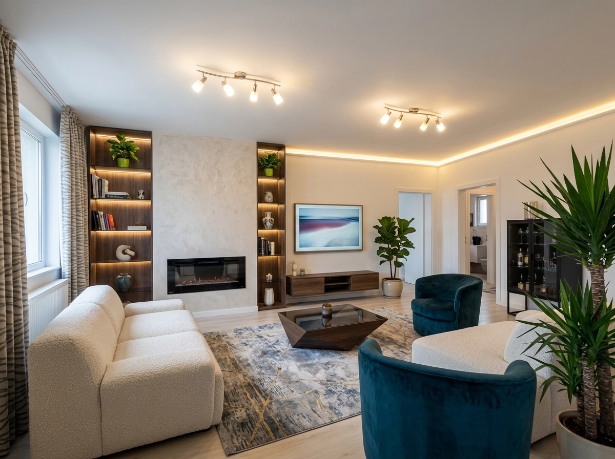 Interior design in Contemporary style — Living Room by GenRoom AI