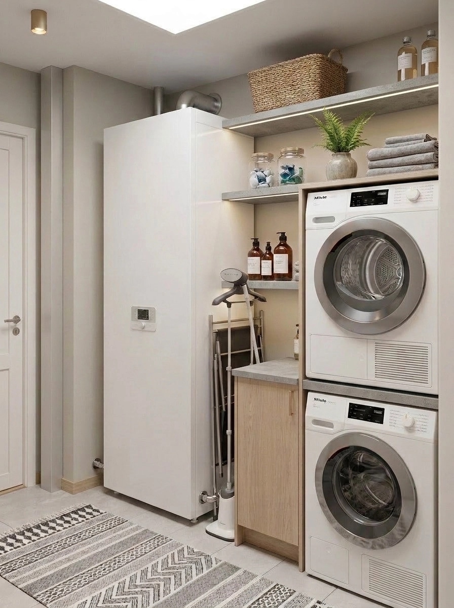 Interior design in Scandinavian style — laundry by GenRoom AI