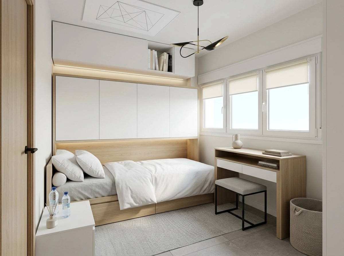 Minimalism Bedroom design — interior photo by GenRoom AI