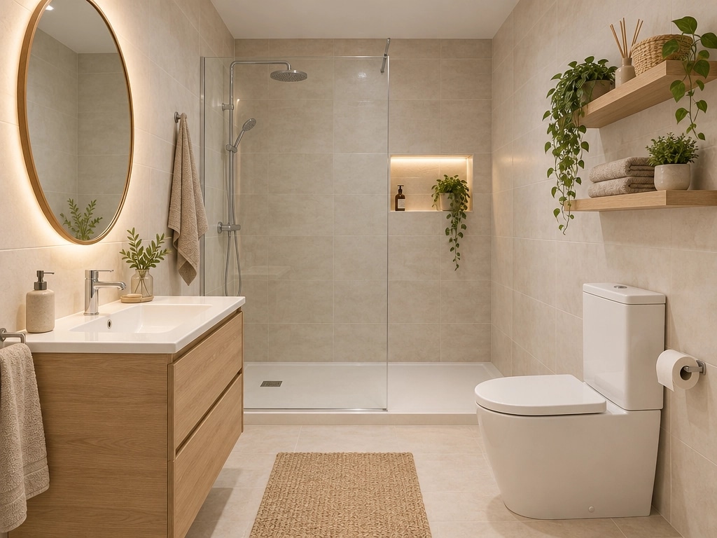 Interior design in Scandinavian style — Bathroom by GenRoom AI