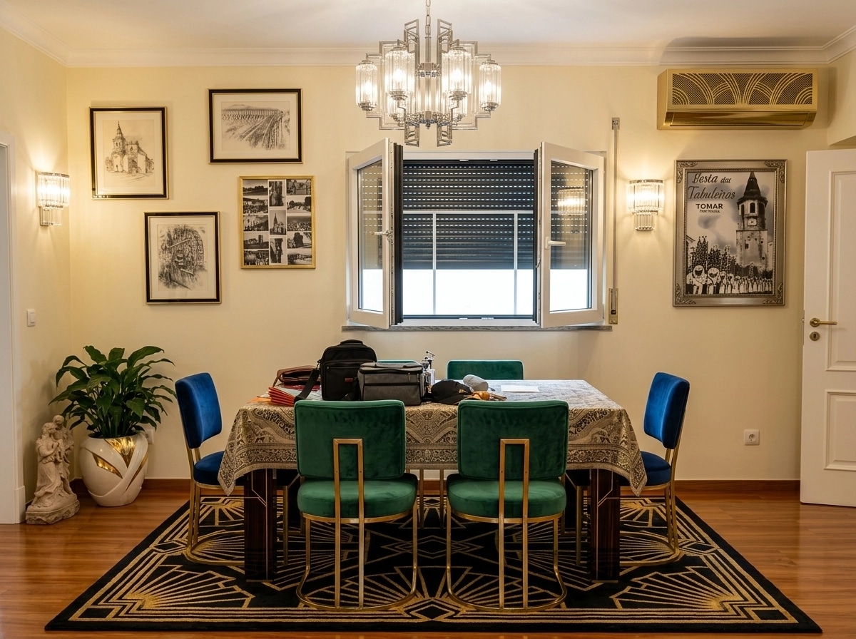 Interior design in Art Deco style — dining_room by GenRoom AI