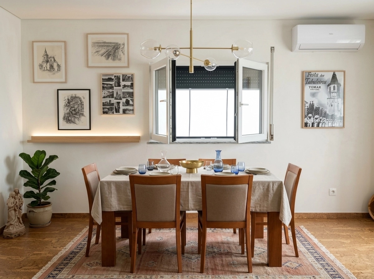 Interior design in Portuguese Modern style — dining_room by GenRoom AI