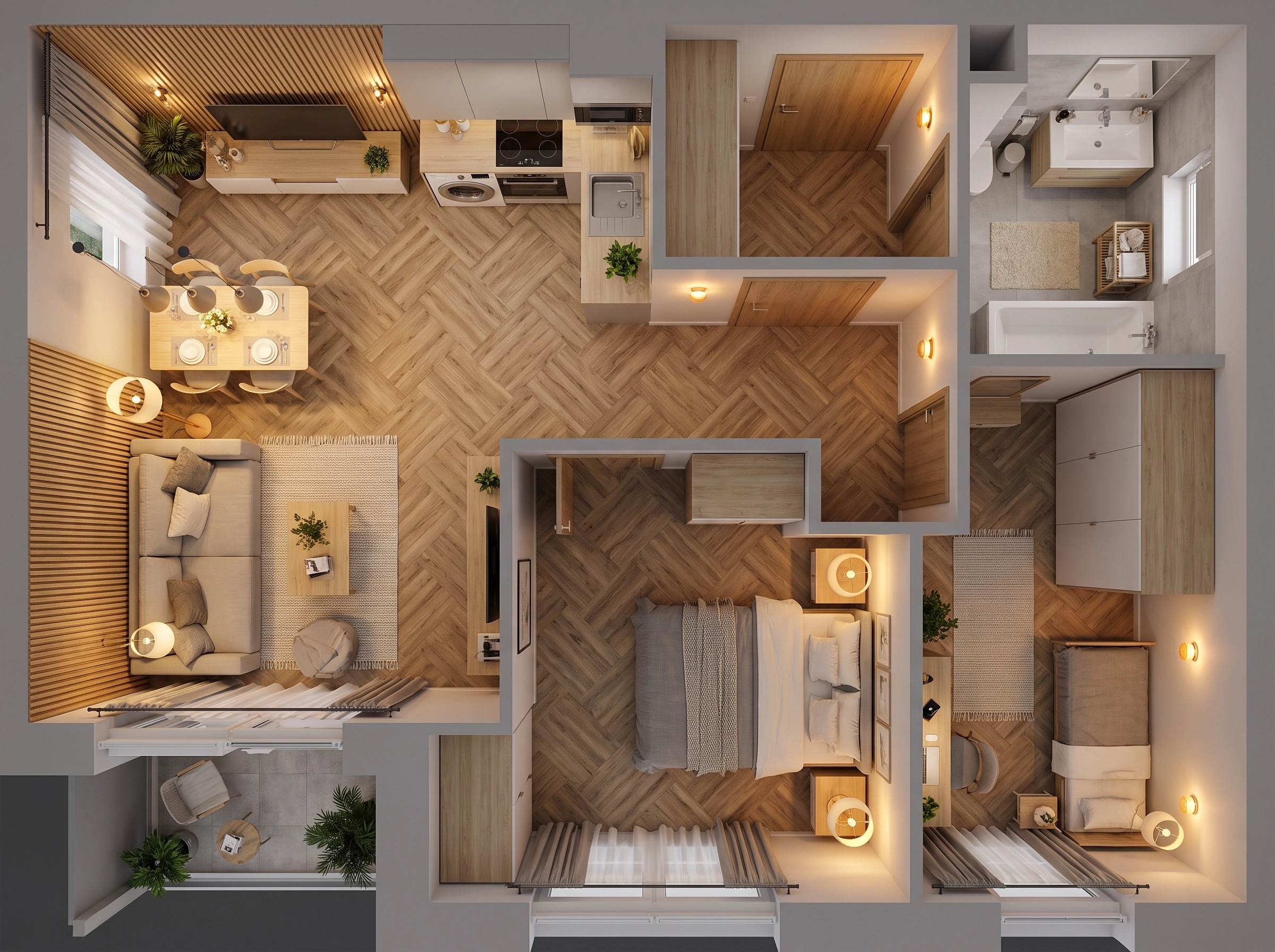 Scandinavian Living Room design — interior photo by GenRoom AI