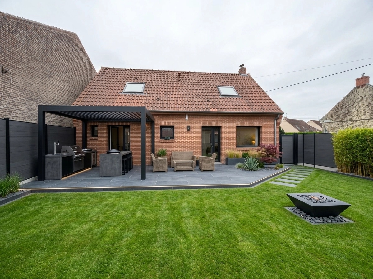 Landscape design in Minimalist Yard style — Yard by GenRoom AI