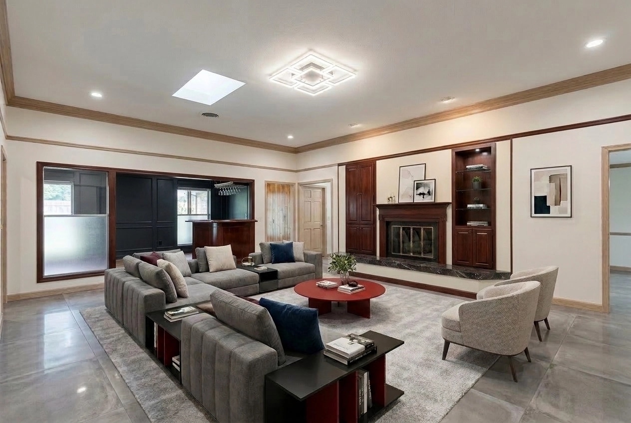 Interior design in Contemporary style — Living Room by GenRoom AI