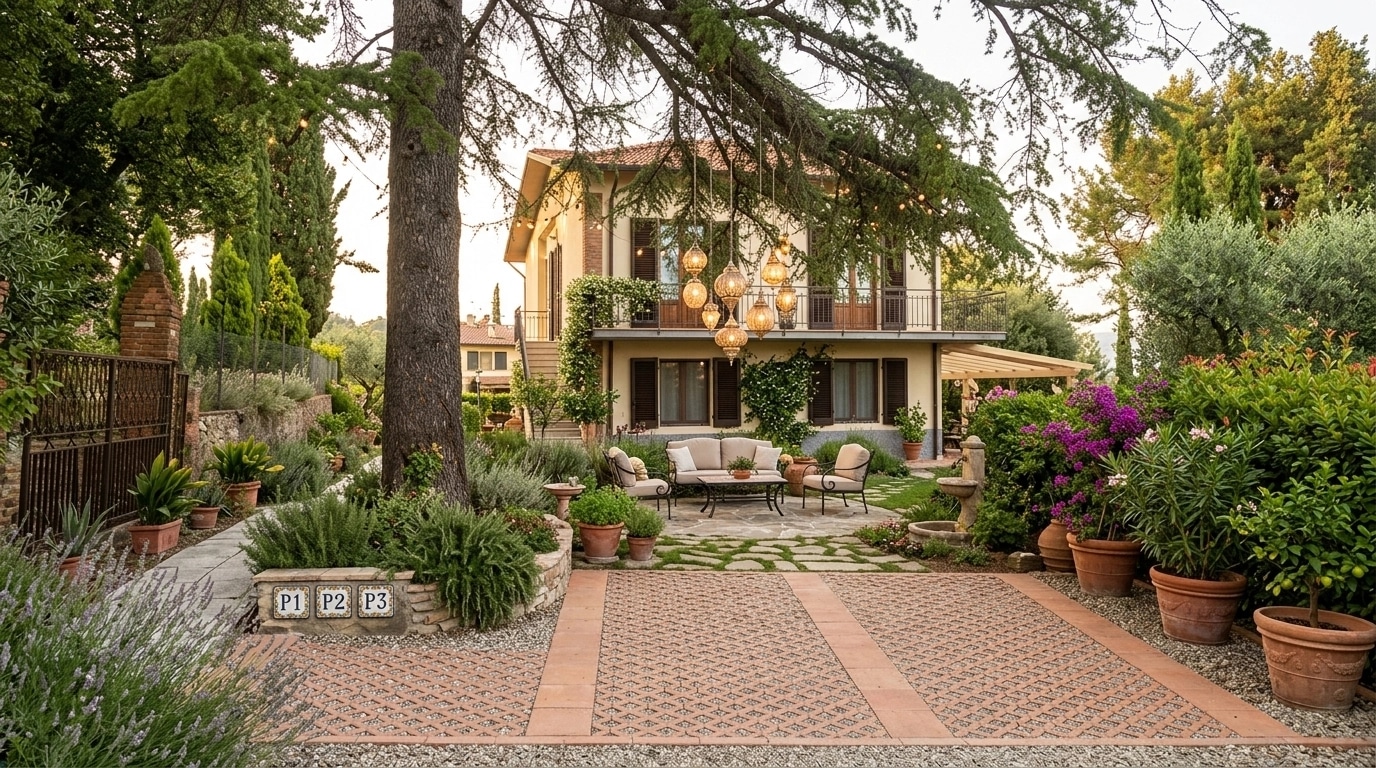 Mediterranean Yard Yard design — yard photo by GenRoom AI