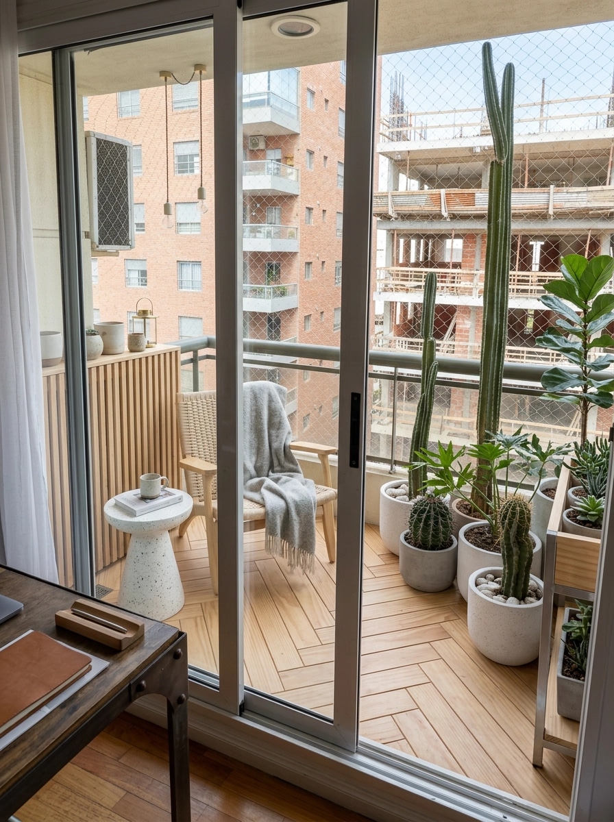 Interior design in Scandinavian style — balcony by GenRoom AI