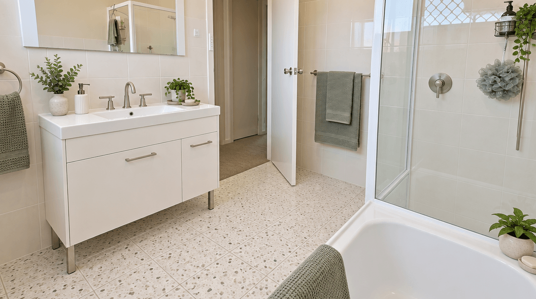 Bathroom interior in no_style style — photo by GenRoom AI