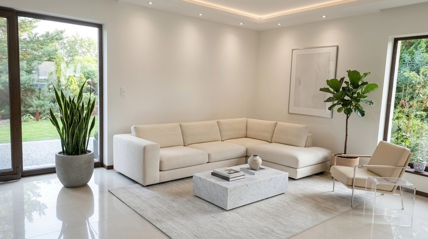 Minimalism Living Room design — interior photo by GenRoom AI