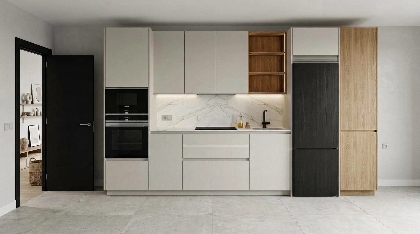 Interior design in Scandinavian style — Kitchen by GenRoom AI