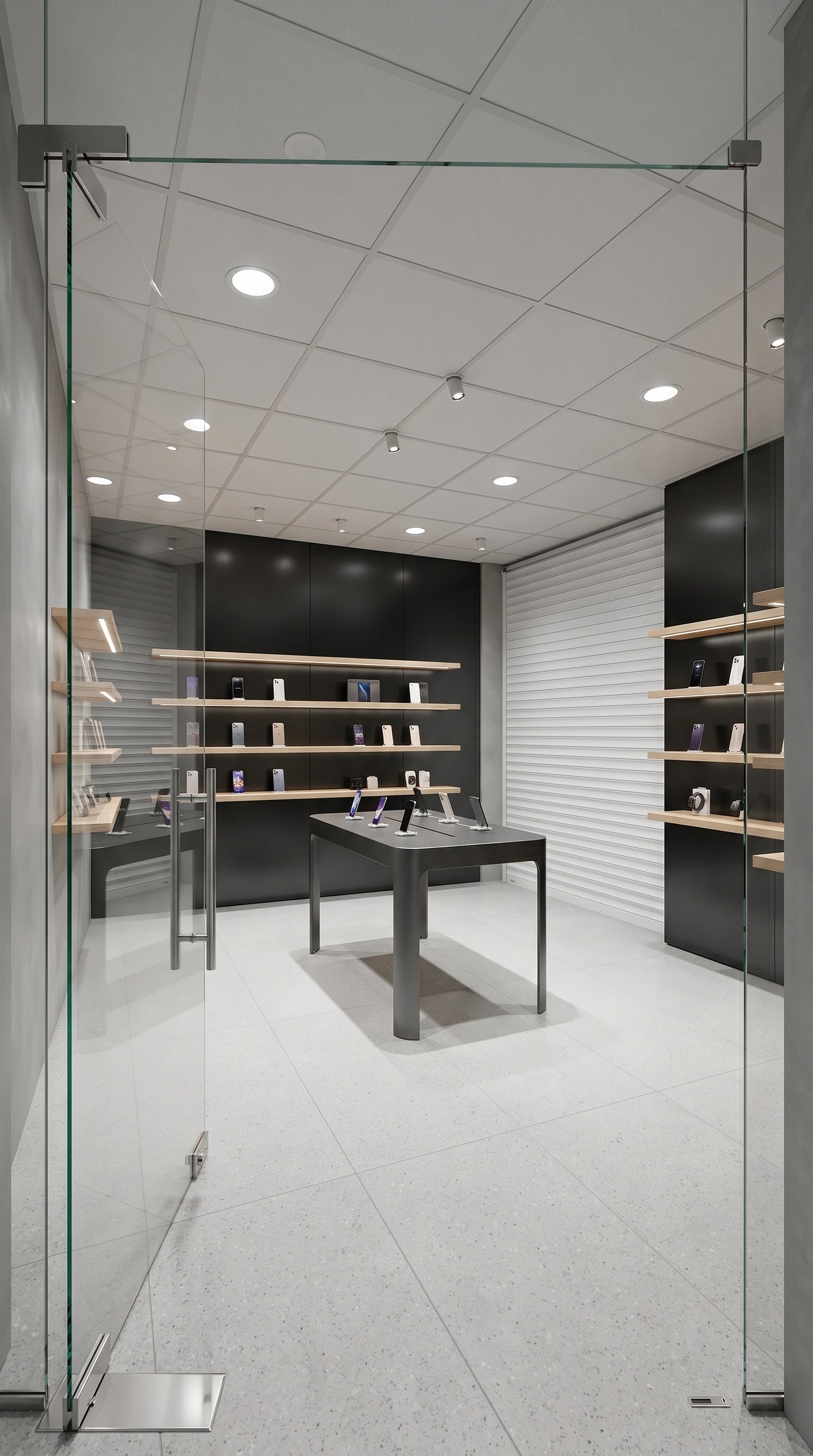 Interior design in Blacktec style — Office by GenRoom AI