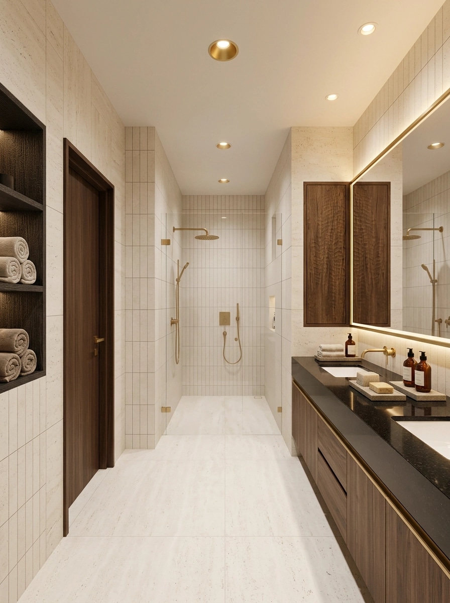 Contemporary Bathroom design — interior photo by GenRoom AI