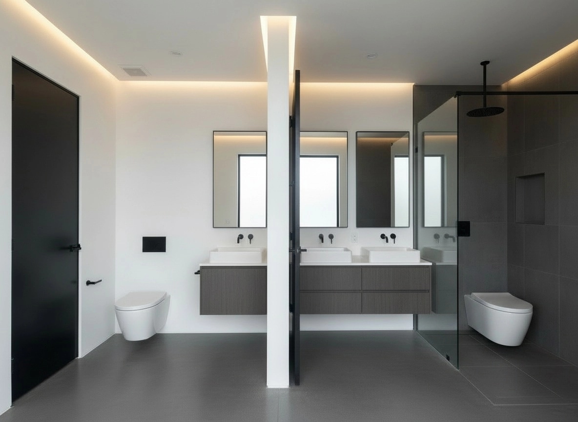 Minimalism Bathroom design — interior photo by GenRoom AI