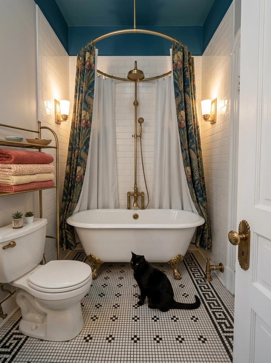Neoclassic Bathroom design — interior photo by GenRoom AI
