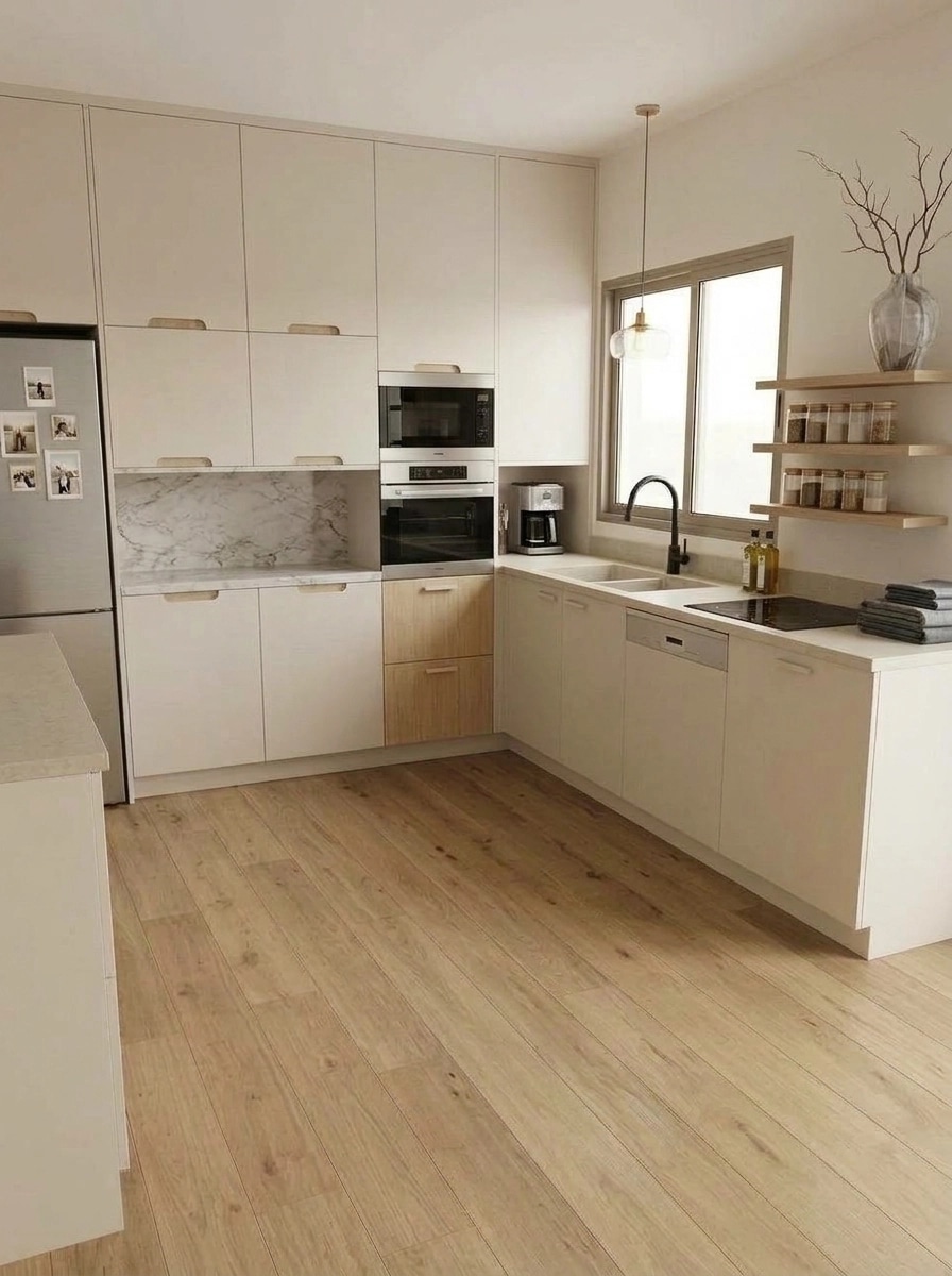 Kitchen interior in Scandinavian style — photo by GenRoom AI