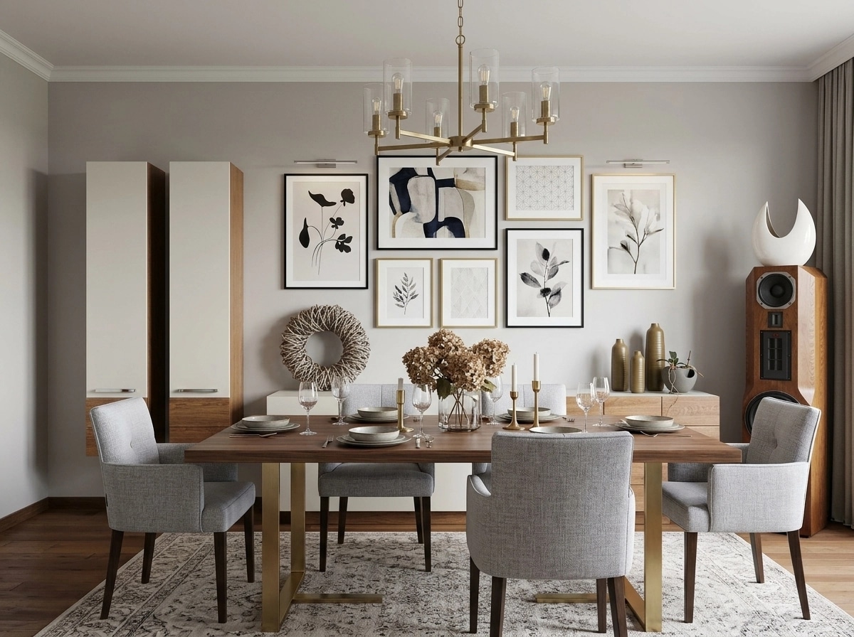 Interior design in Transitional style — dining_room by GenRoom AI