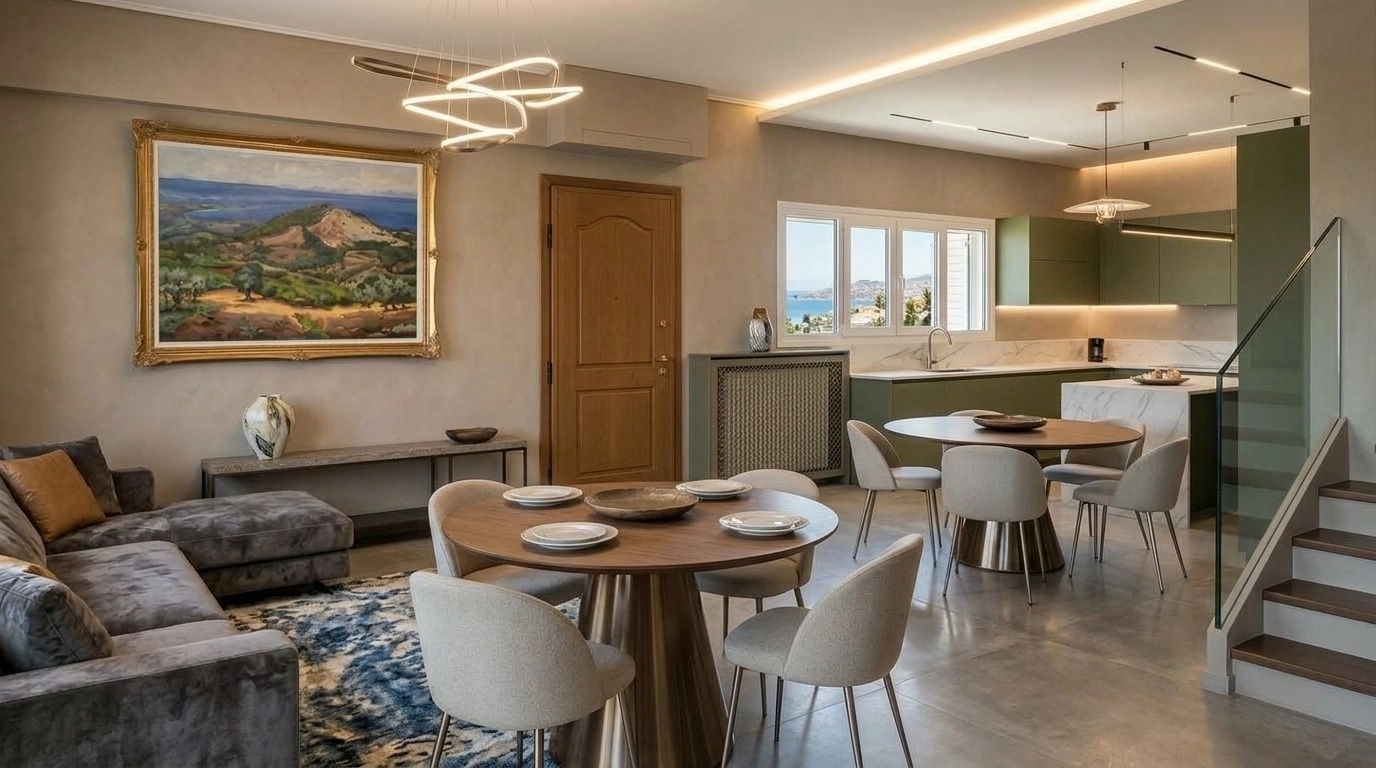 Interior design in Contemporary style — Living Room by GenRoom AI