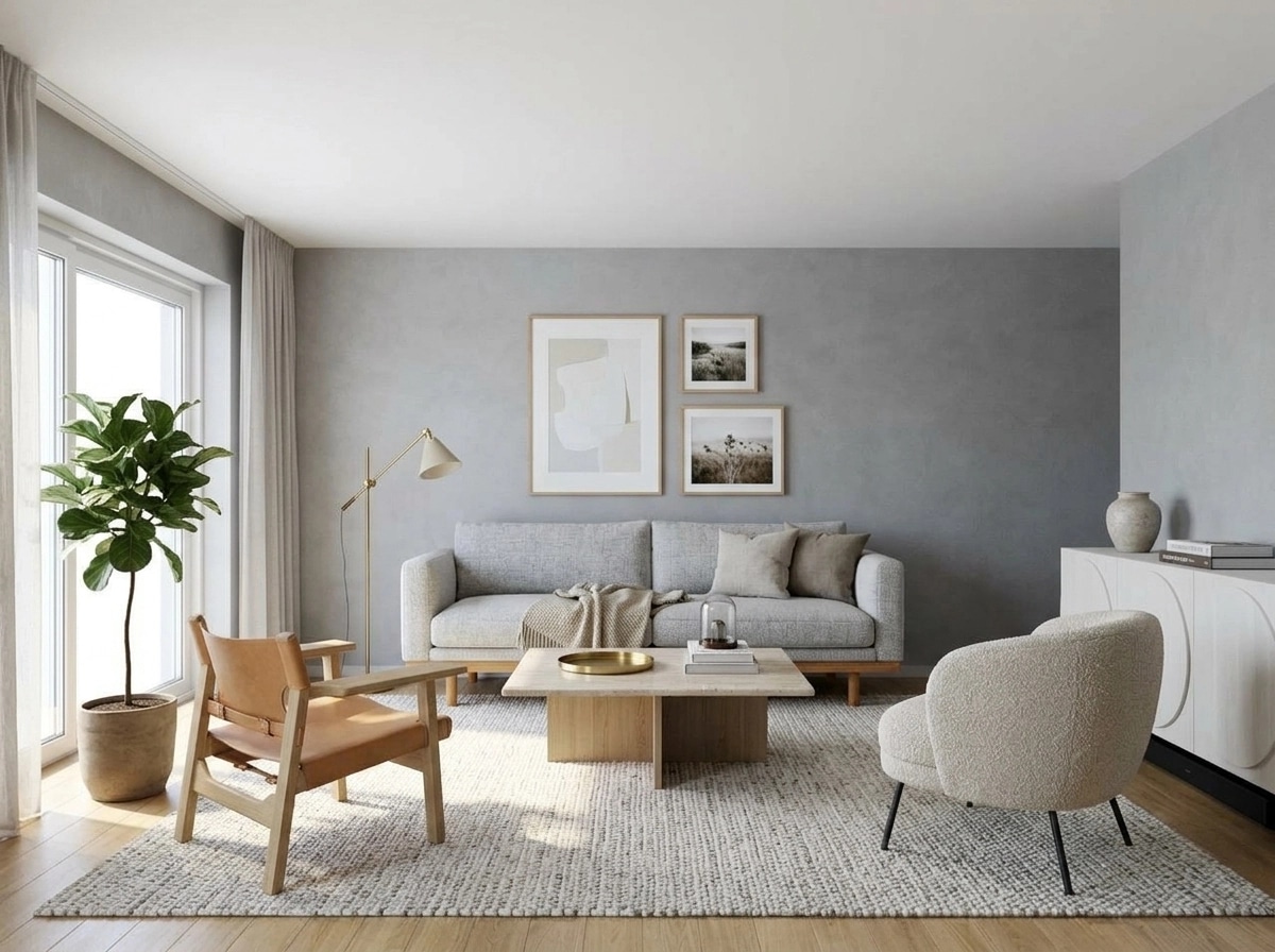 Interior design in Scandinavian style — Living Room by GenRoom AI