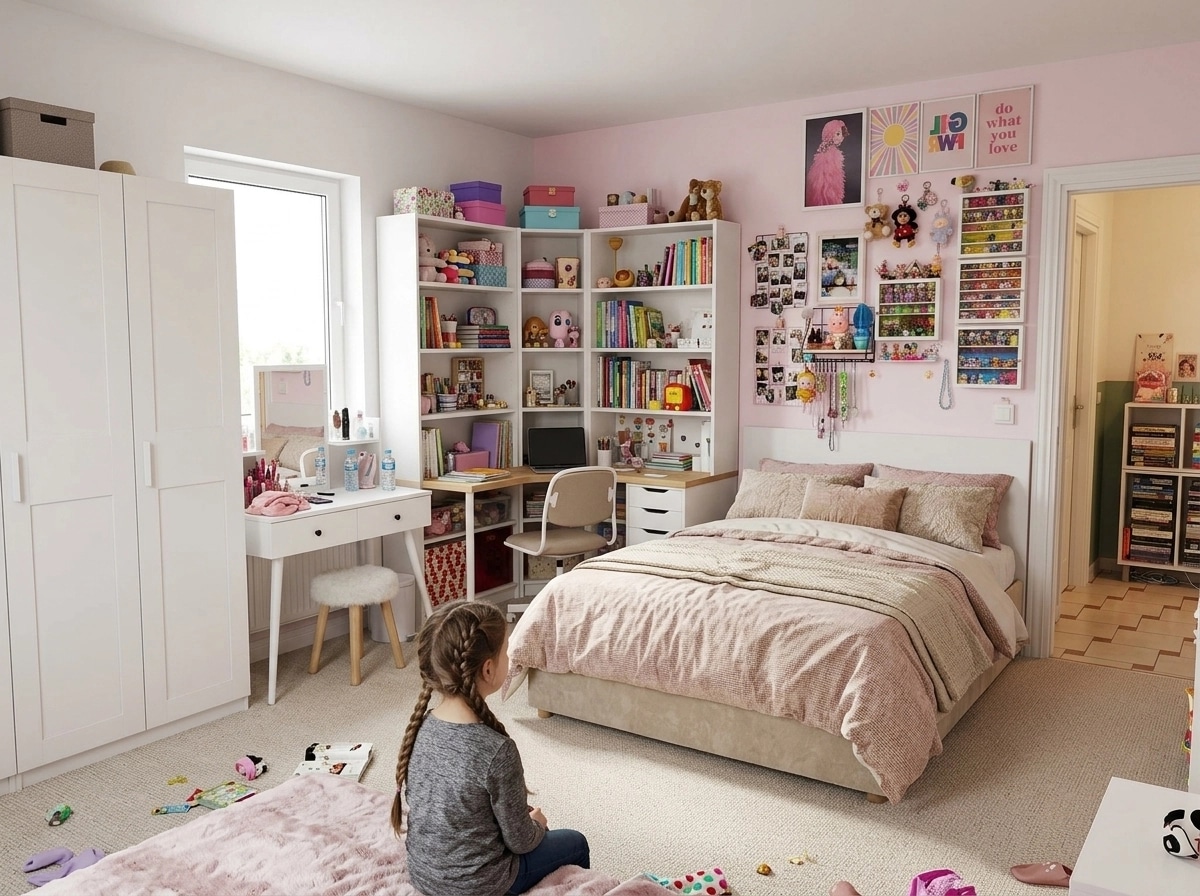 Contemporary Kids Room design — interior photo by GenRoom AI