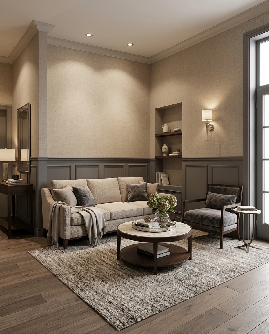 Interior design in Transitional style — Living Room by GenRoom AI