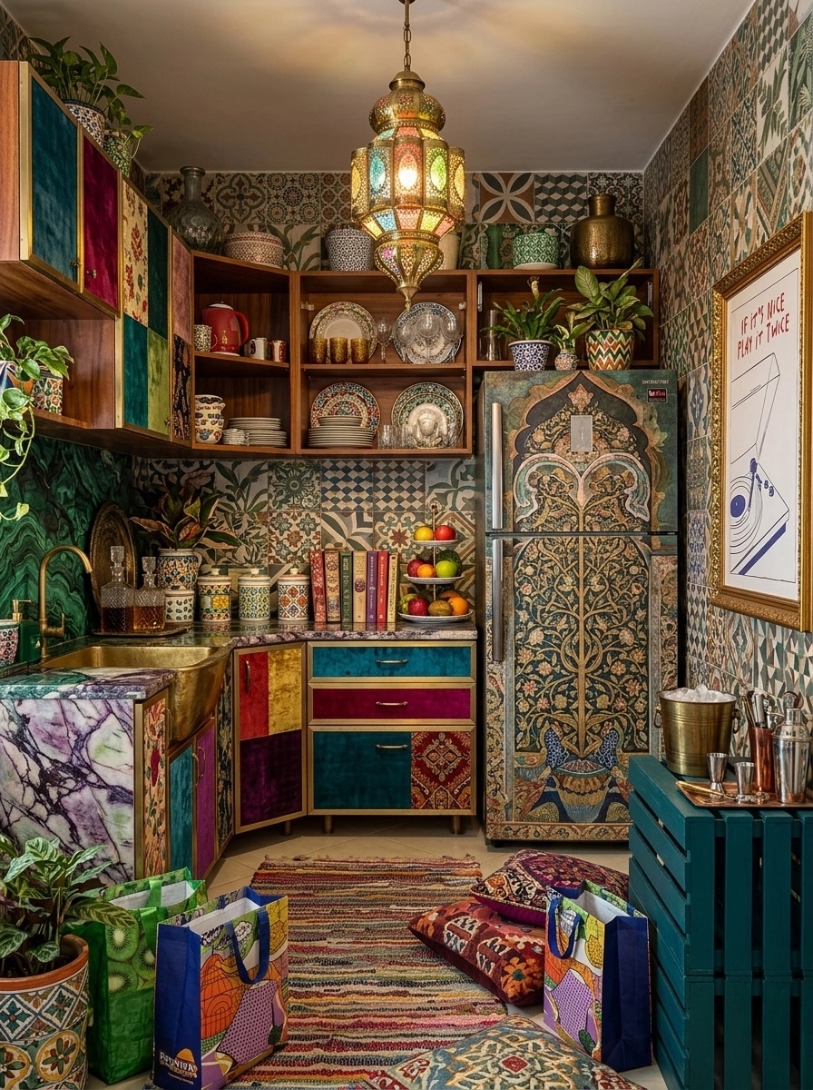 Maximalist Kitchen design — interior photo by GenRoom AI