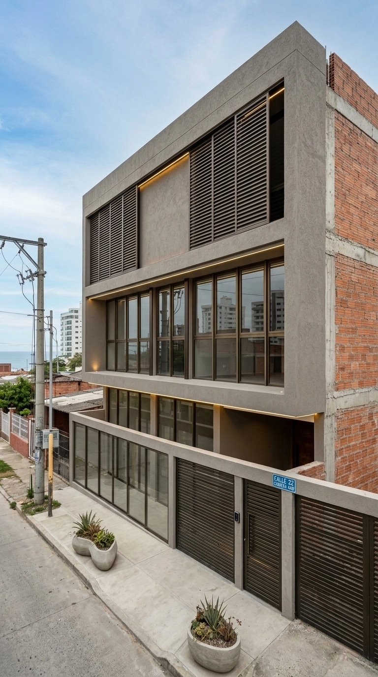 Facade design in Contemporary Facade style — Facade by GenRoom AI