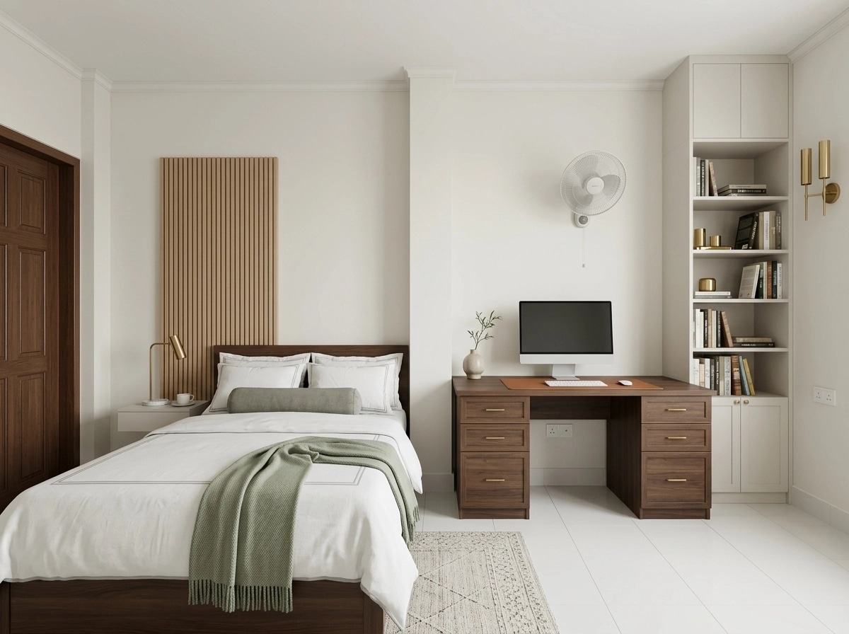 Interior design in Transitional style — Bedroom by GenRoom AI