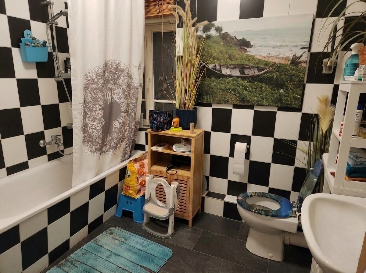 Bathroom interior in no_style style — photo by GenRoom AI