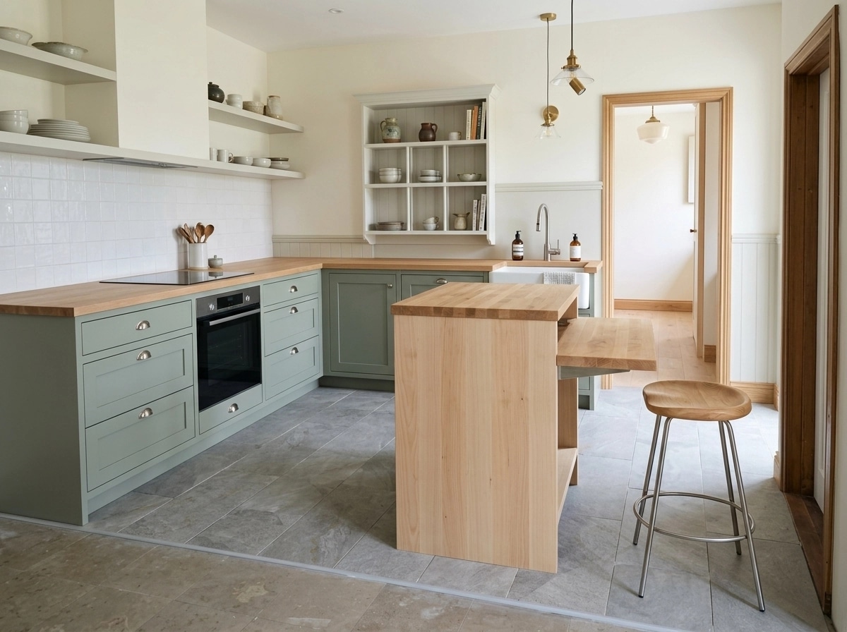 Interior design in Transitional style — Kitchen by GenRoom AI