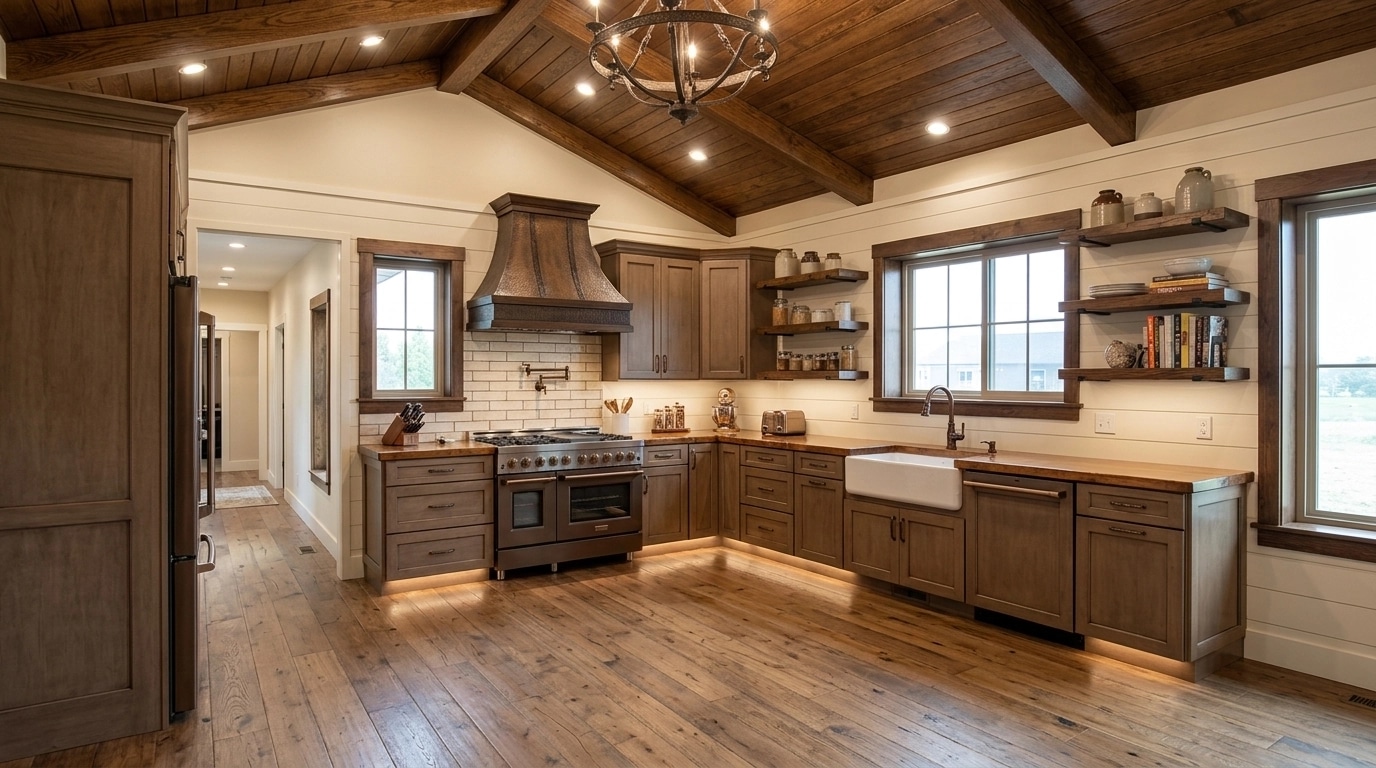 Modern Farmhouse Kitchen design — interior photo by GenRoom AI