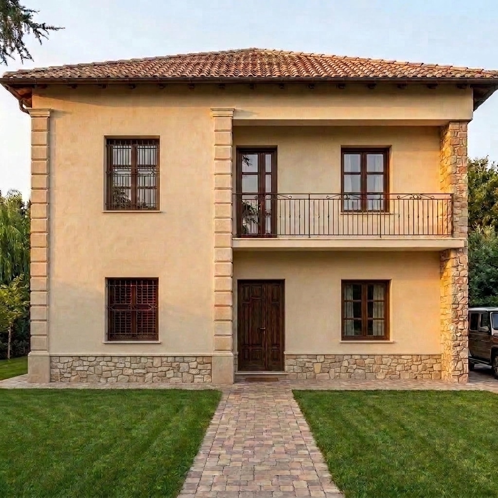 Facade design in Mediterranean Facade style — Facade by GenRoom AI