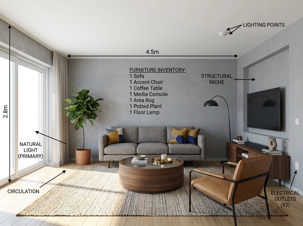 Office interior in no_style style — photo by GenRoom AI
